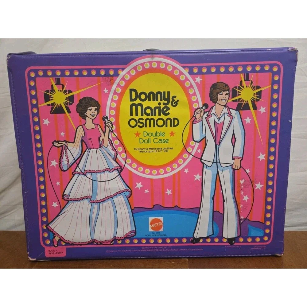 Donny & Marie Osmond Double Doll Case Mattel 1978 Case Only No Dolls Vintage